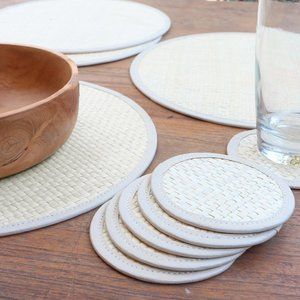 Novica Handmade Nature In The Round Natural Fiber Table Linen Set (Set For 6)